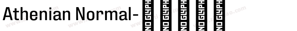 Athenian Normal字体转换